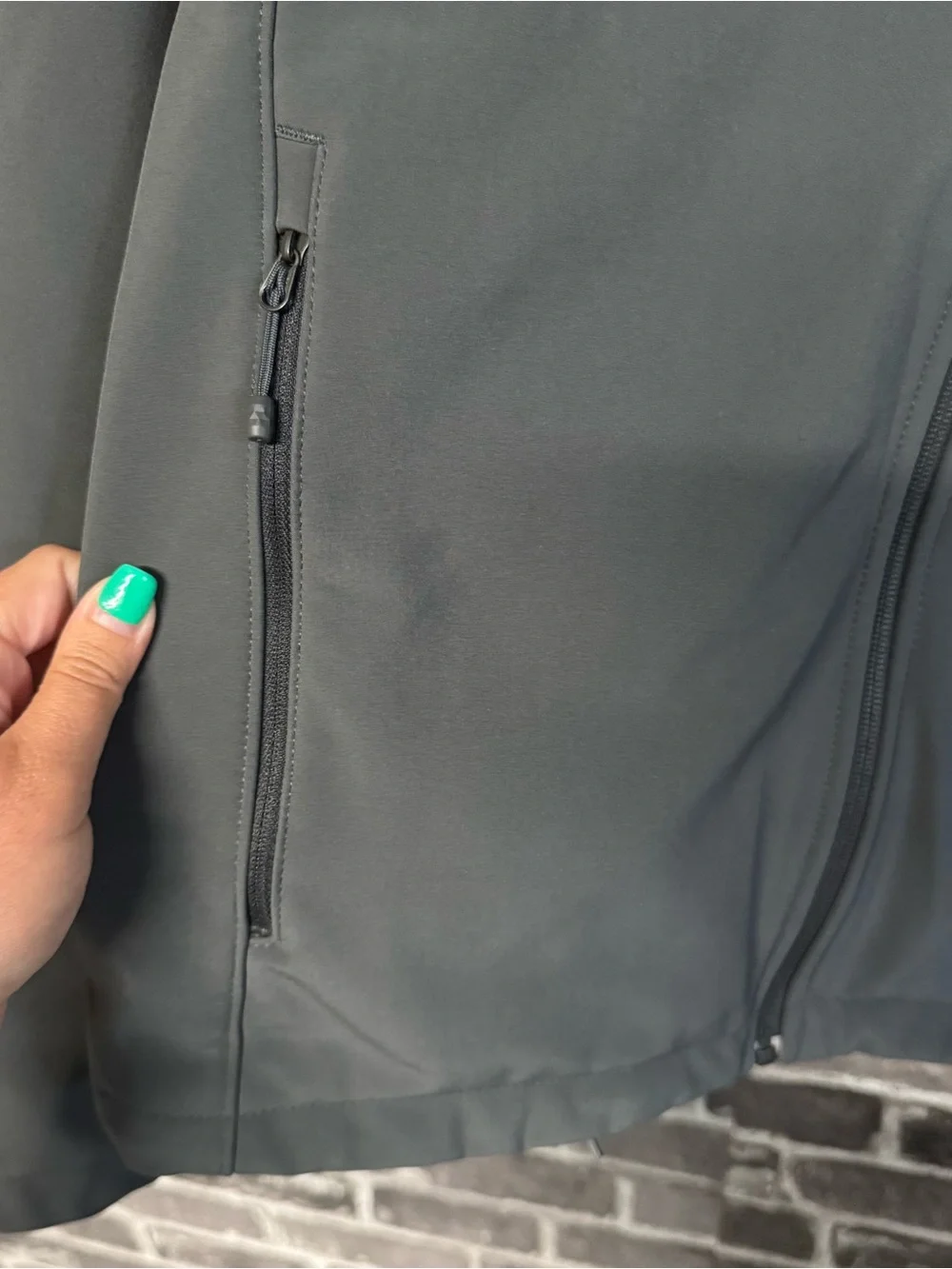 The North Face windwall jacket gray coat